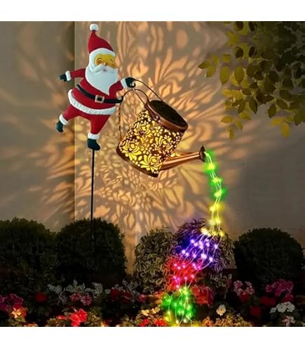 Amazon.co.jp: クリスマス サンタ ソーラー ケトル ライト 庭の芝生の